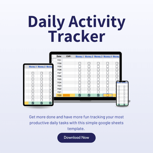 Daily Activity Tracker Gumroad Thumbnail