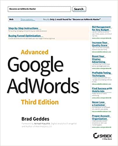 Advanced Google Adwords Book Cover