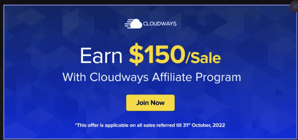 Cloudways Affiliate Program Commission