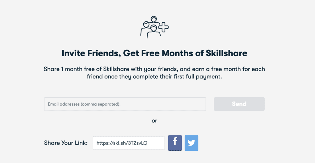Skillshare Refer A Friend