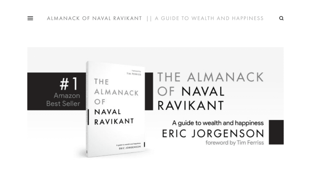 The Almanack Of Naval Ravikant - The Nomad Brad | Blog