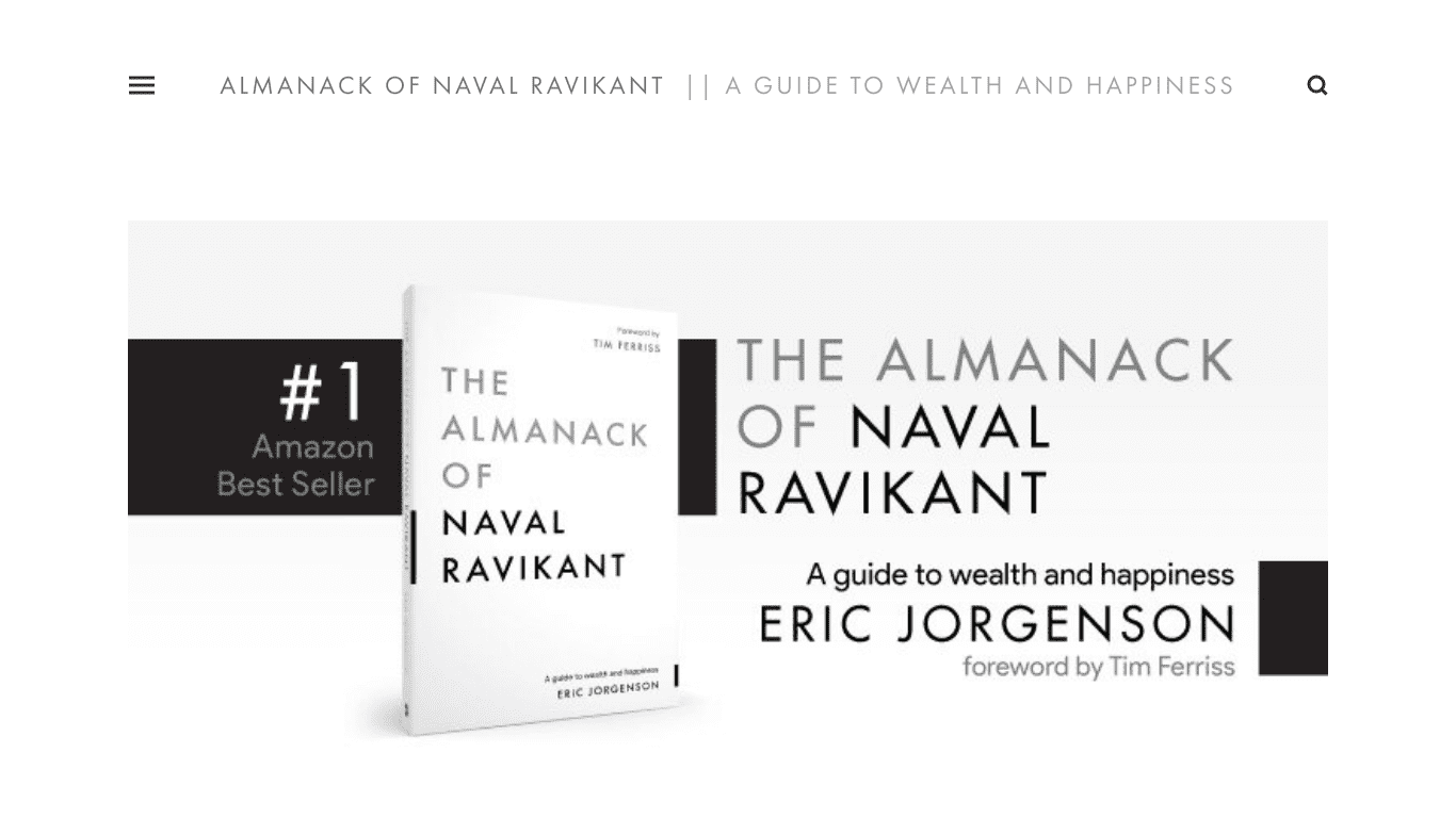The Almanack of Naval Ravikant Affiliate Program