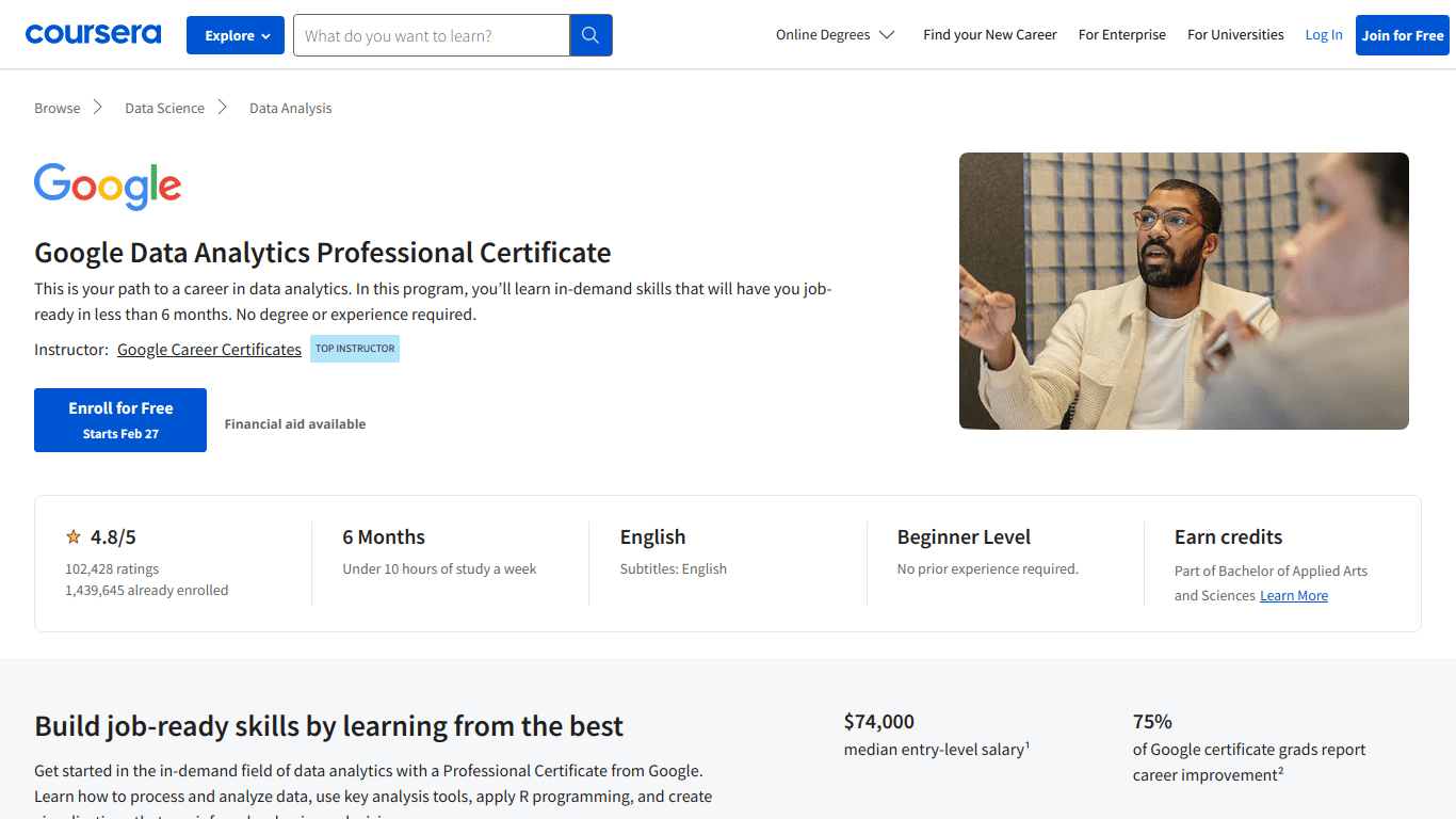 Google Data Analytics Professional Certificate - Course Summary
