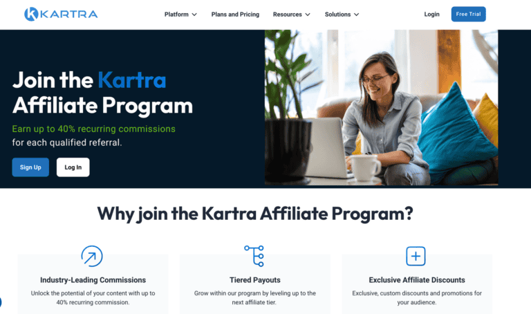 kartra affiliate program home page