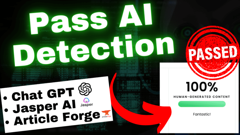 How To Pass Ai Detection With Chat Gpt, Jasper, And Article Forge (March, 2023) – Demonstration Included