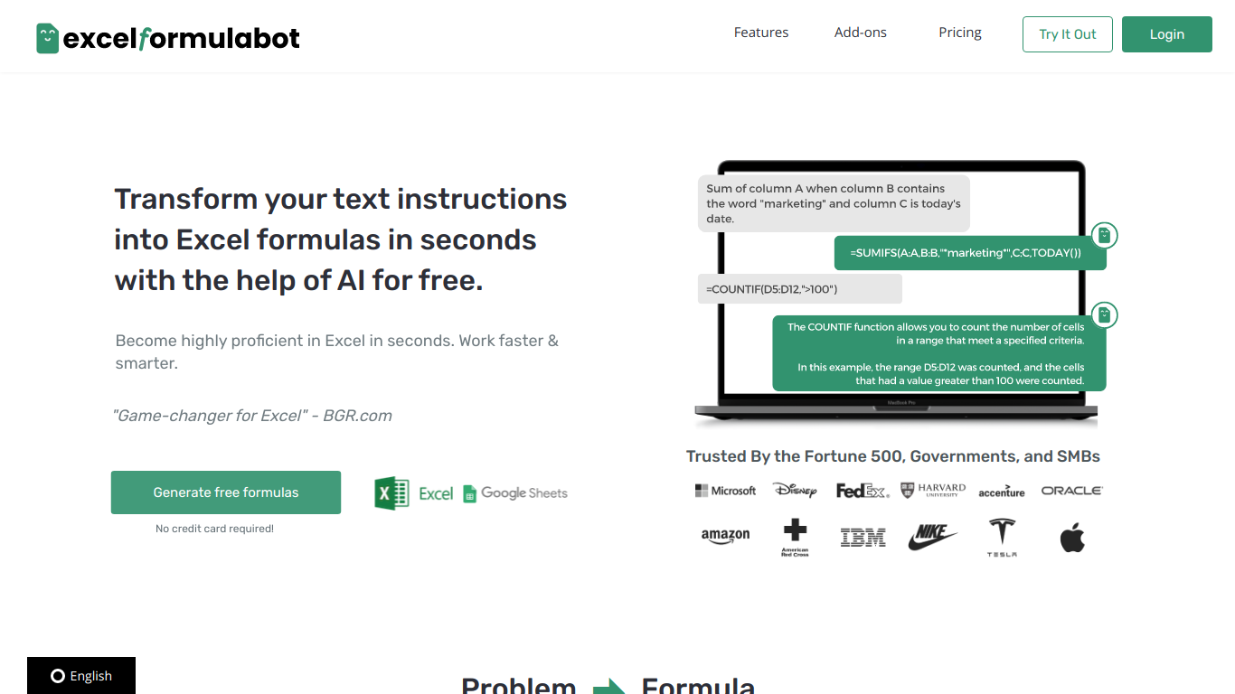 Excel Formula Bot Affiliate Program