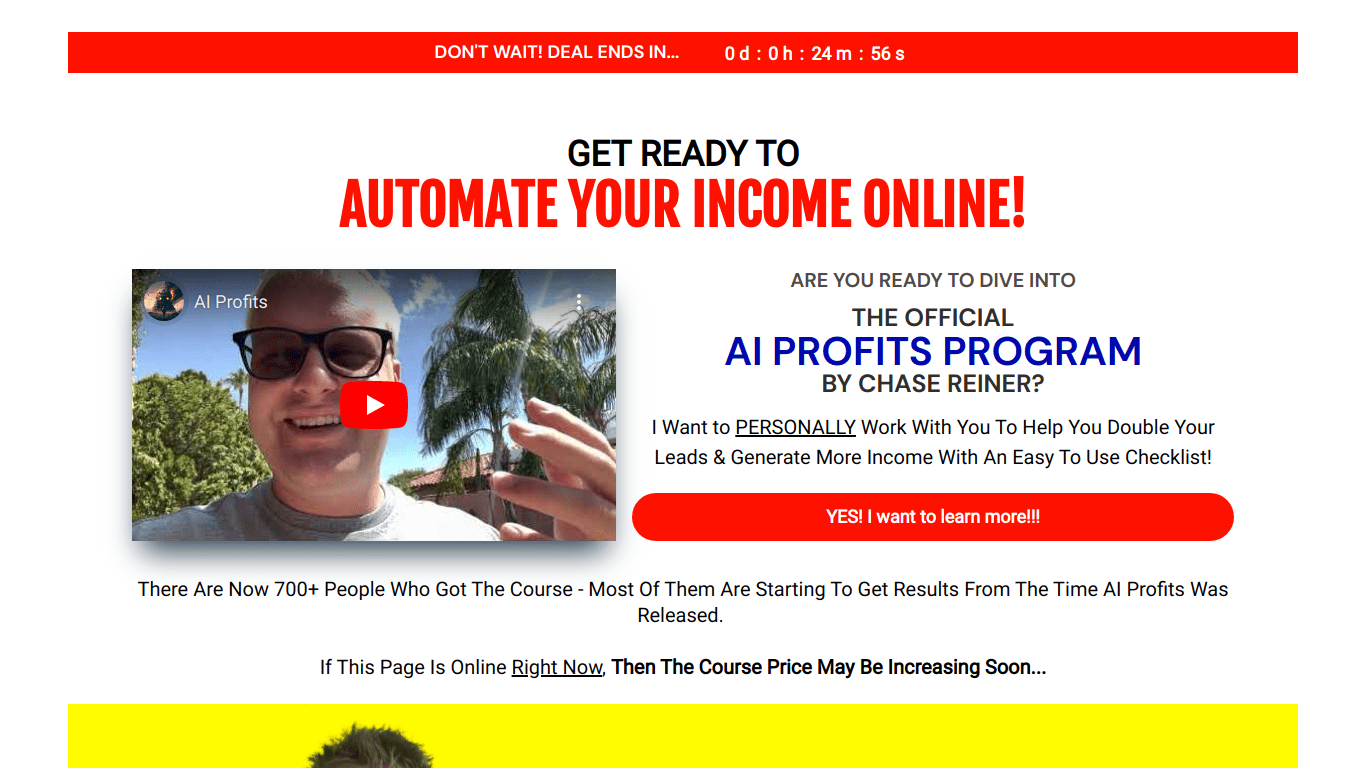 AI Profits by Chase Reiner - Course Summary