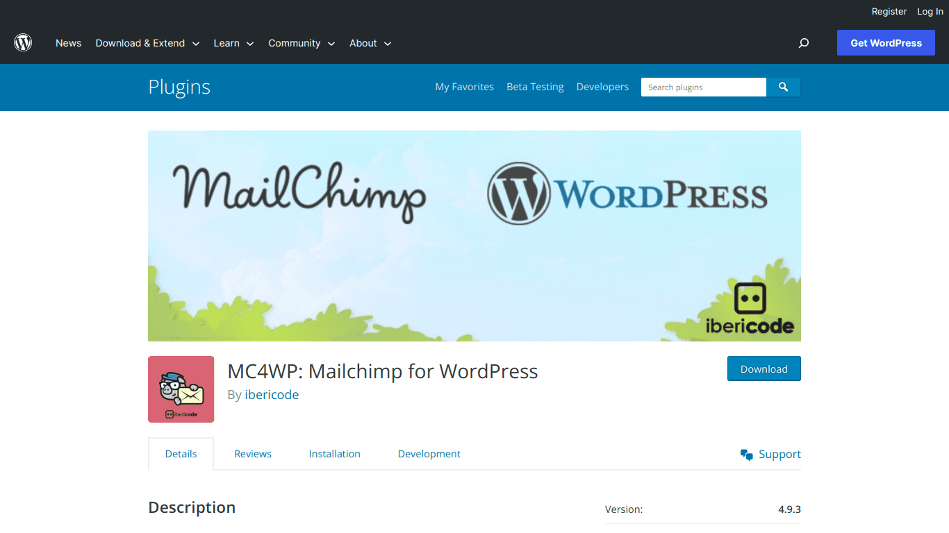 MC4WP Mailchimp for WordPress WordPress Plugin