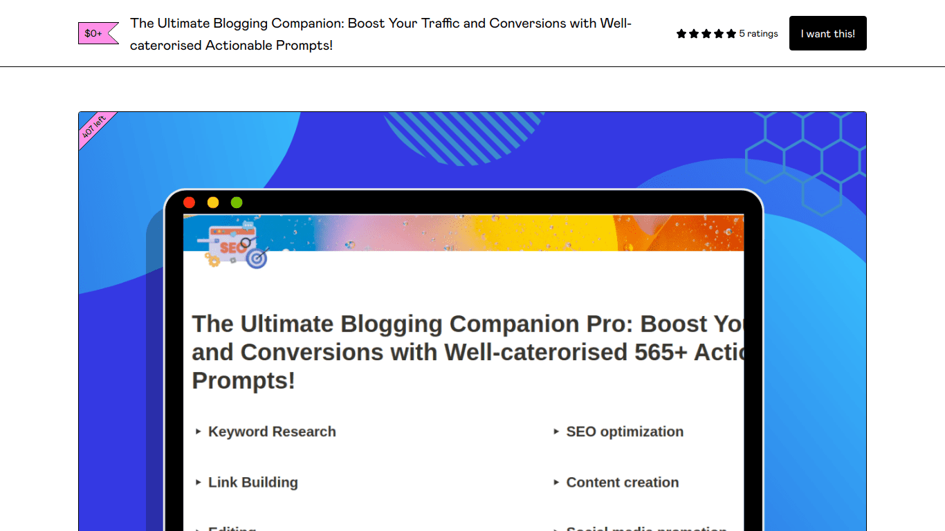 Ultimate Blogging Companion Affiliate Program