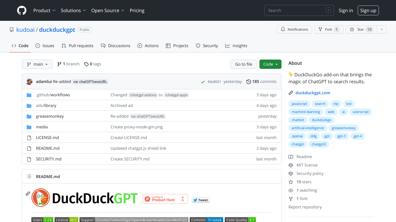 DuckDuckGPT Affiliate Program