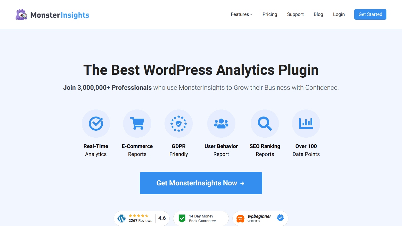 MonsterInsights – Google Analytics Dashboard for WordPress (Website Stats Made Easy) Affiliate Program