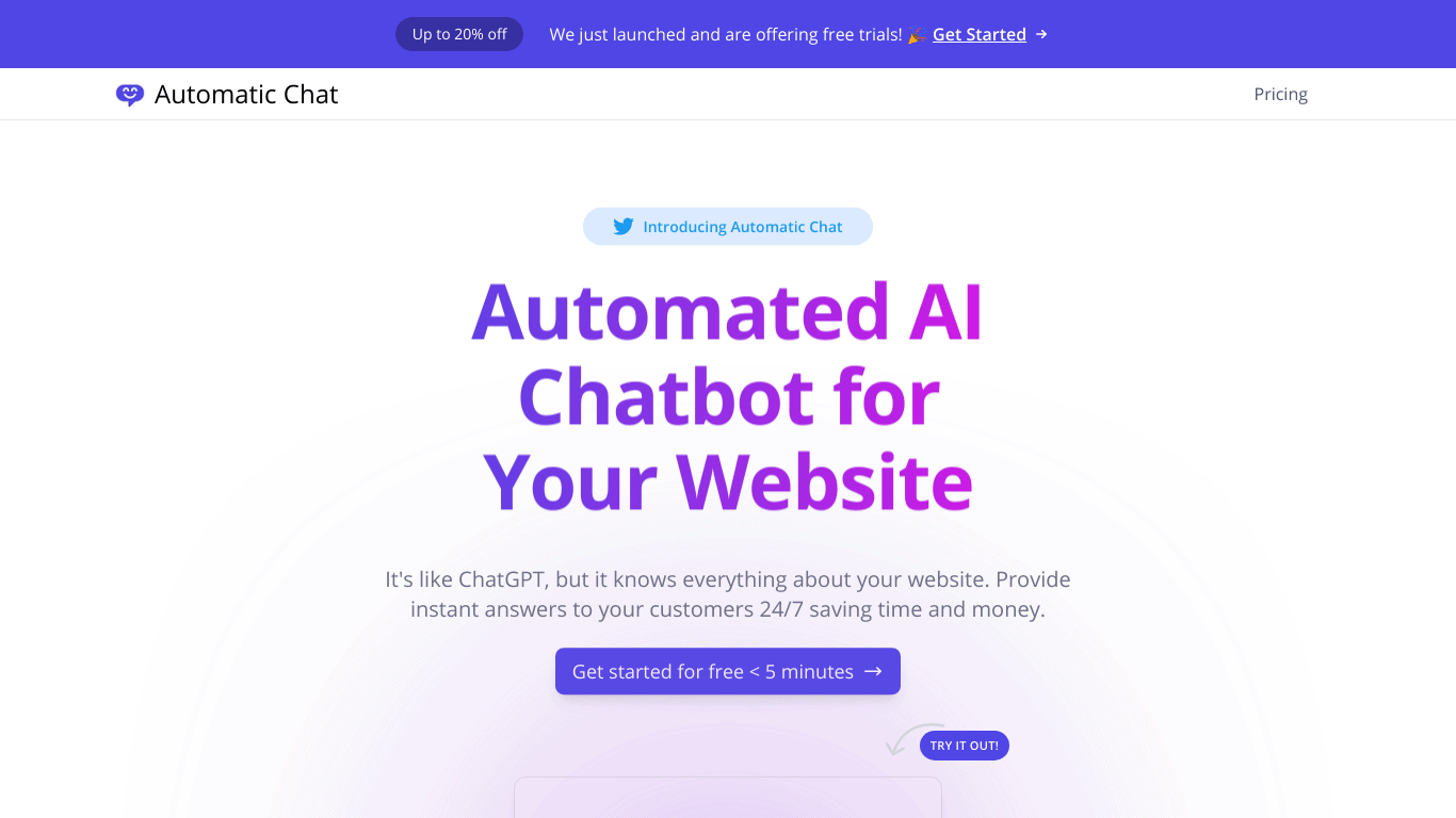 Automatic Chat Affiliate Program