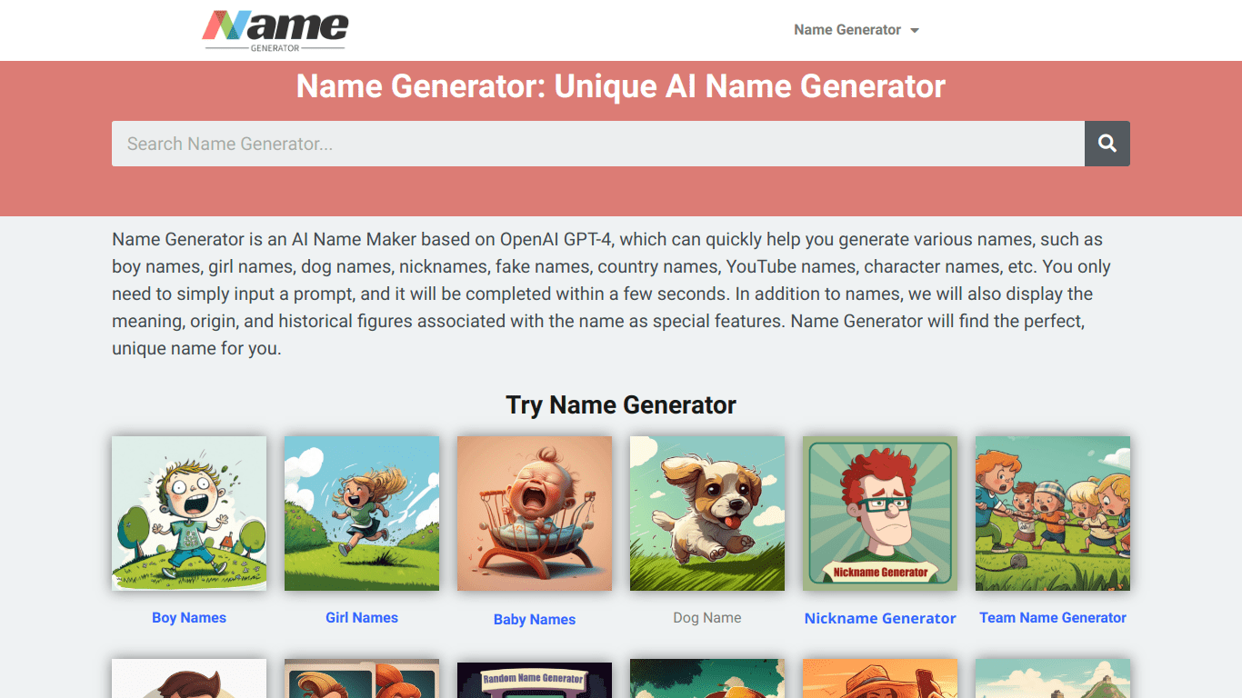 Name Generator Plus Affiliate Program