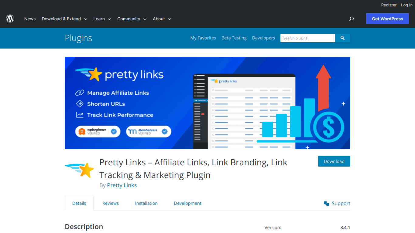 Pretty Links Affiliate Program