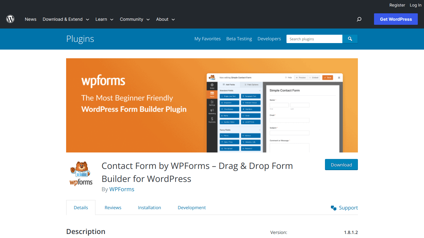 Contact Form by WPForms – Drag & Drop Form Builder for WordPress Affiliate Program