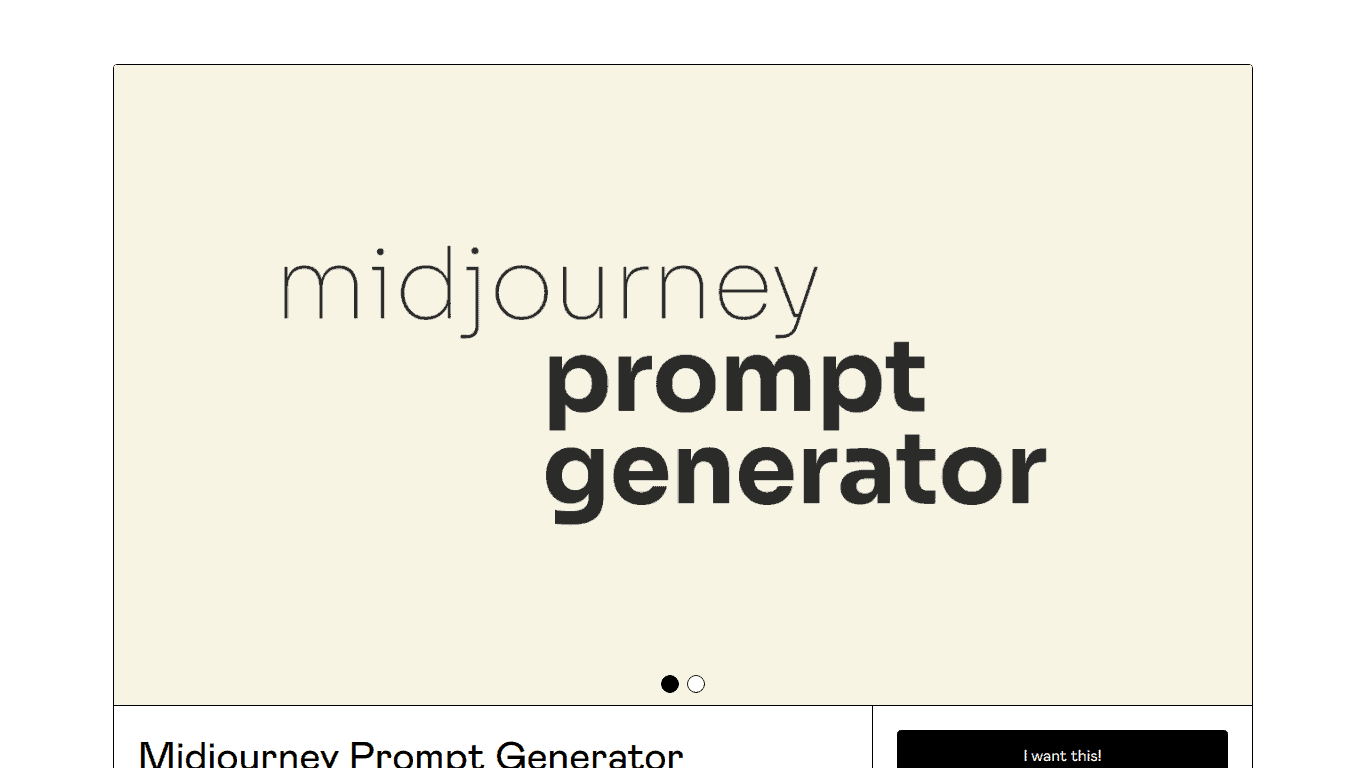 Midjourney Prompt Generator Affiliate Program