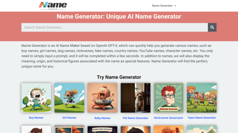Name Generator Affiliate Program