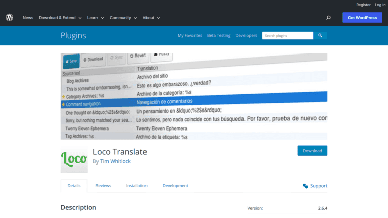 Loco Translate Wordpress Plugin