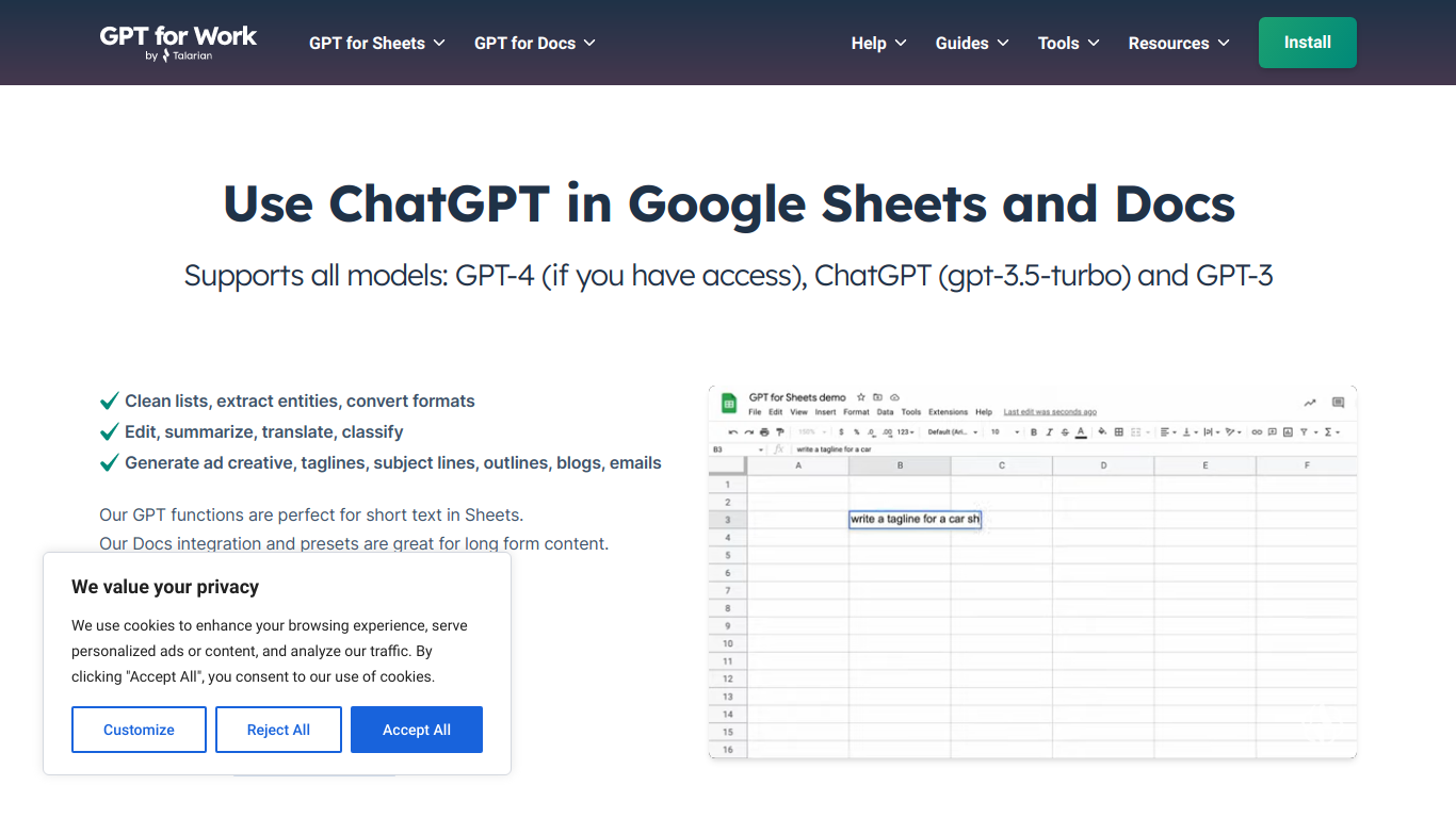 GPT For Sheets and Docs Affiliate Program