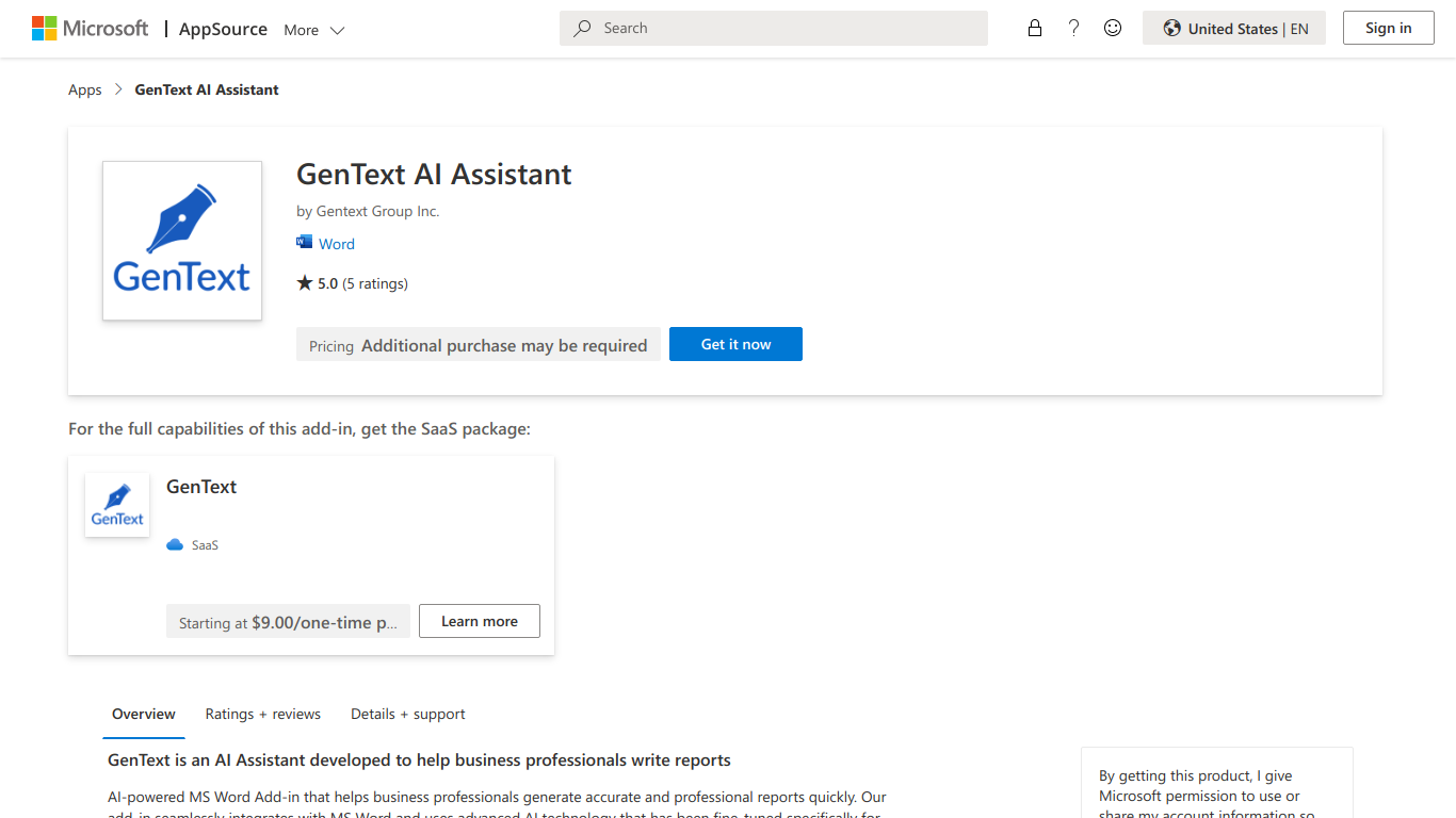 GenText AI Assistant for MS Word Affiliate Program
