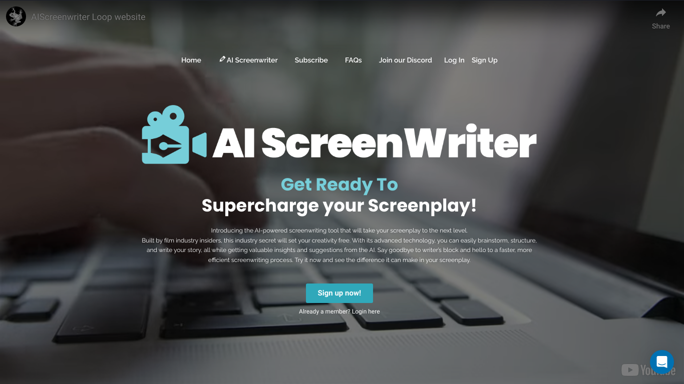 AI Screenwriter Affiliate Program