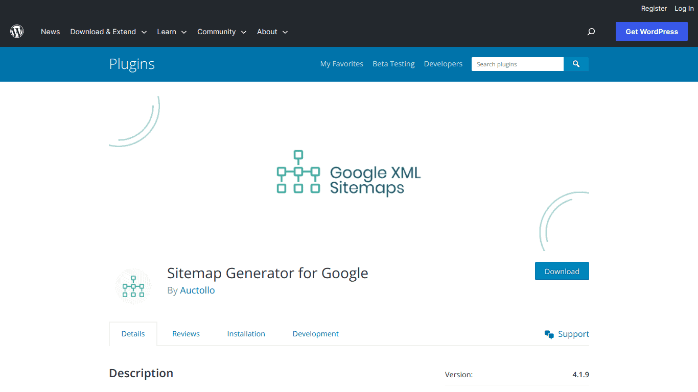 Sitemap Generator for Google WordPress Plugin