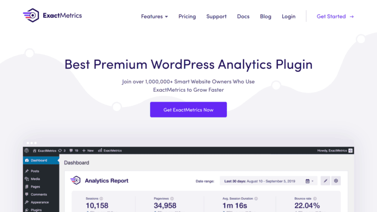 Exactmetrics Wordpress Plugin