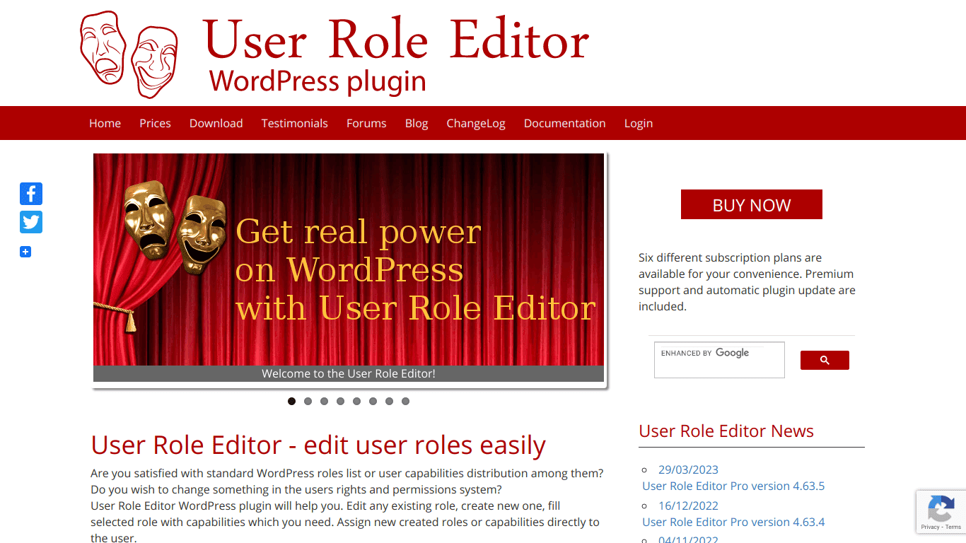 User Role Editor WordPress Plugin