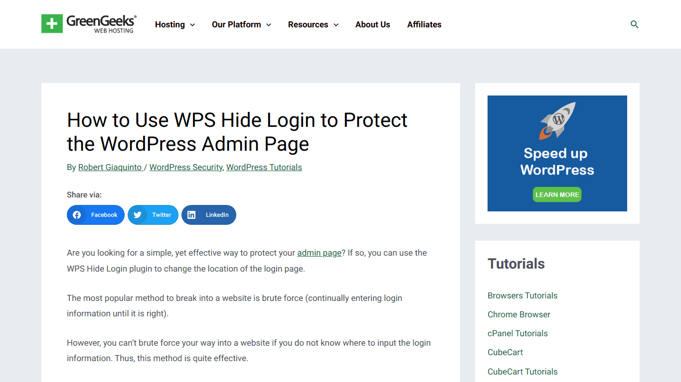 WPS Hide Login WordPress Plugin